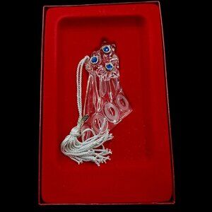 NIB 2000 Rare Lenox Commemorative “Shooting for the Stars” Crystal Blue …